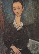 Amedeo Modigliani Femme au col Bianc (mk38) painting
